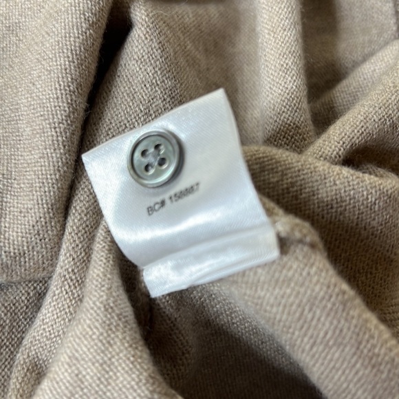 Pronto Uomo extra fine merino wool knit polo pullover sweater 3 button beige - Picture 11 of 11